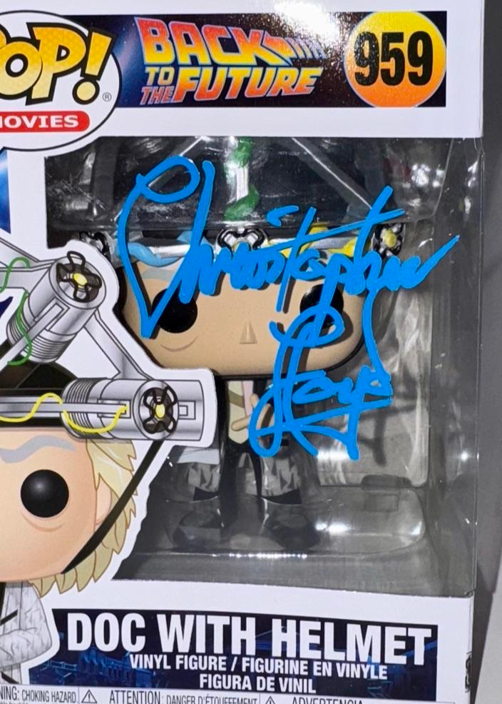 Christopher Lloyd Signed Funko Pop #959 "Doc Brown" (Back To The Future) - Beckett COA #01